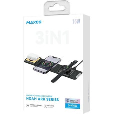 Бездротова зарядка MAXCO 3in1 15W multi-compatiblity (MCW-02) чорн.
