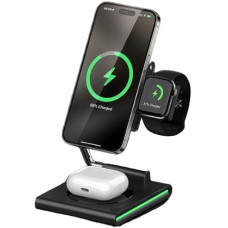 Бездротова зарядка MAXCO 3in1 15W Wireless Charger (MW07) чорний