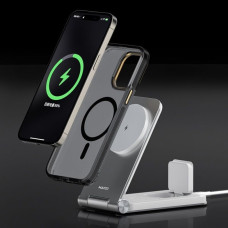Бездротова зарядка MAXCO 3in1 15W Folding Wireless Charger (MW08) сір.