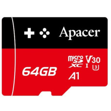 Карта пам'яті Apacer microSDXC UHS-I U3 64GB V30 A1 (AP64GMCSX10U7-RAGC)