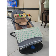 Дитячий шезлонг-гойдалка Baby Shaker B001 grey