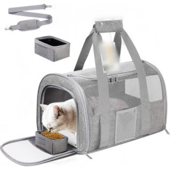 Рюкзак-переноска для тварин NN Pet Outdoor Travel Cat Carrier Bag APJ039 Сірий