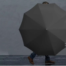 Автоматична парасолька ZuoDu Umbrella LED ZD220 Чорний