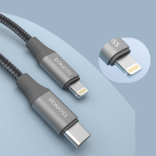 Кабель Romoss CB1737 Type-C/Lightning PD27W/9V3A 1m(CB1737-631-G43H)сірий