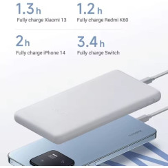 Зовн_АКБ Xiaomi 10000mAh 22.5W Lite (BHR9350GL) світло сірий