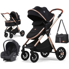 Коляска універсальна 3в1 Kidilo H2D (Black)