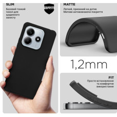 Чохол ArmorStandart Matte Slim Fit Black (ARM79724) для Xiaomi Redmi Note 14 5G
