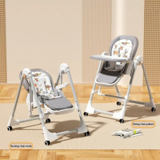 Стільчик-шезлонг для годування 2в1 BabyChair Z901 Grey (сірий)
