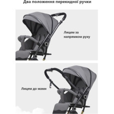 Дитяча коляска прогулянкова 525Baby Grey (сірий)