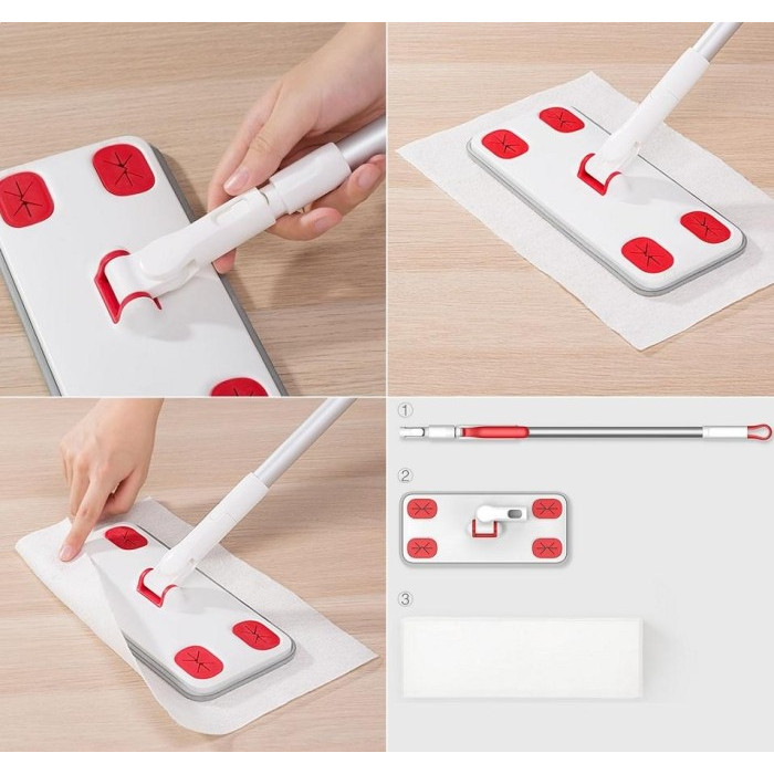 Швабра Yijie non-woven spray mop white (YS-01/FP-24)