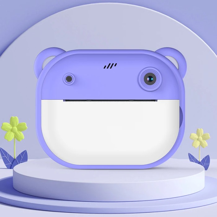 Дитячий фотоапарат-принтер Bambi Frog blue (blue)(6948679457692)