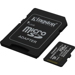 Карта пам'яті Kingston MicroSDXC 256GB Canvas Select Plus Gen3 150MB/s A10 + SD-адаптер (SDCS3/256GB)