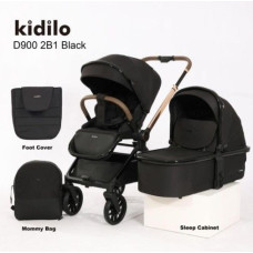 Коляска універсальна 2в1 Kidilo D900 black