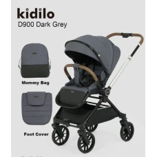Коляска універсальна 2в1 Kidilo D900 dark grey