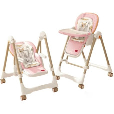 Стільчик-шезлонг для годування 2в1 Kidilo Baby Chair Z901 pink (11-3)
