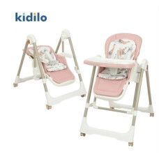 Стільчик-шезлонг для годування 2в1 Kidilo Baby Chair Z901 pink (11-3)