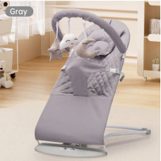 Дитячий шезлонг Kidilo Baby Shaking chair DKL-1108 (grey)