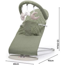 Дитячий шезлонг Kidilo Baby Shaking chair DKL-1108 (grey)