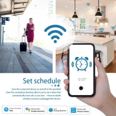 Смарт-розетка Quanatum TUYA 20A EU WiFi Smart Socket