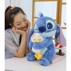 М'яка іграшка Stitch Стіч з качкою 40 см (6928270764696)