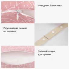 Подушка для годув дитини Kidilo F23 Сірий (6928270764528)