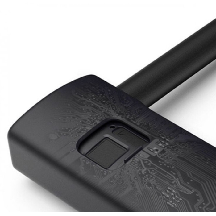 Замок Areox intelligent fingerprint U-lock short black