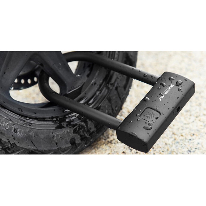 Замок Areox intelligent fingerprint U-lock short black