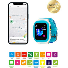 Дитячий смарт-годинник AmiGo GO004 Splashproof Camera + LED Blue