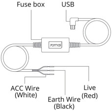 Кабель режиму паркування 70mai Hardwire Kit UP02 для відеореєстратора S500/ A800S/ A500S/ A400/ Lite 2/ M300/ A200