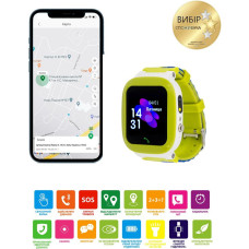 Детские Смарт-годинник AmiGo GO004 Splashproof Camera+LED Green