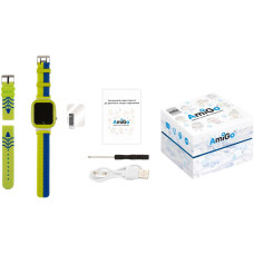 Детские Смарт-годинник AmiGo GO004 Splashproof Camera+LED Green
