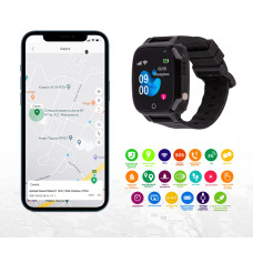 Смарт-годинник для детей AmiGo GO008 MILKY GPS WIFI Black