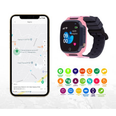 Смарт-годинник для детей AmiGo GO008 MILKY GPS WIFI Pink
