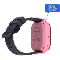 Смарт-годинник для детей AmiGo GO008 MILKY GPS WIFI Pink