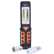 Ліхтар кемпінговий акумуляторний WM16 Solight LED lamp WM16,3WCOB,250+40lm,Li-Ion,USB