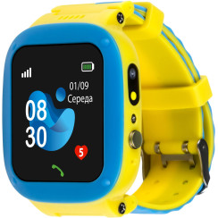 Смарт-годинник для дітей AmiGo GO004 GLORY Blue-Yellow