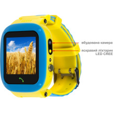 Смарт-годинник для дітей AmiGo GO004 GLORY Blue-Yellow