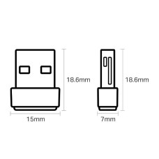 Бездротовий двохдіапазонний мережевий USB-адаптер, Archer T2U Nano