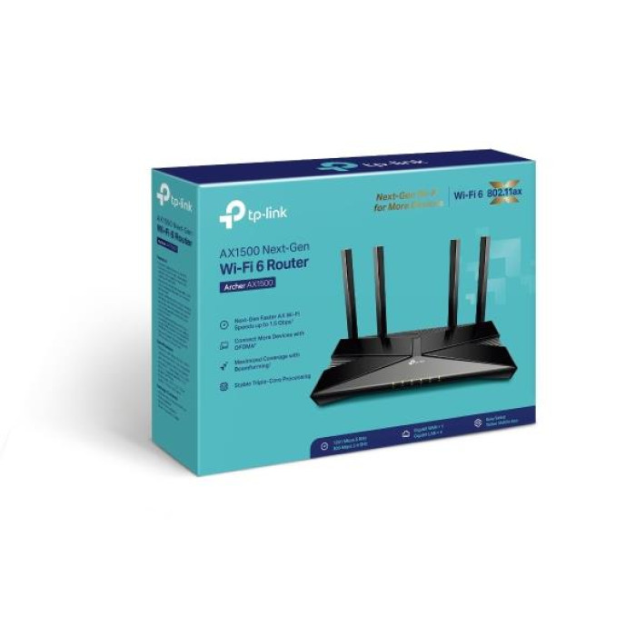Точка доступу з функцією маршрутизації, мережеве обладнання 1501MBPS ARCHER AX1500 TP-LINK