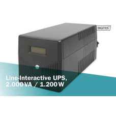 Джерело безперебійного живлення UPS LINE-INTERACTIVE 2000VA 1200W DN-170076 DIGITUS by ASSMANN