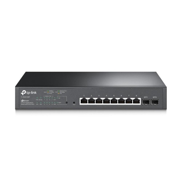 JetStream 10-портовий гігабітний комутатор з 8 портами PoE+, SG2210MP TP-LINK