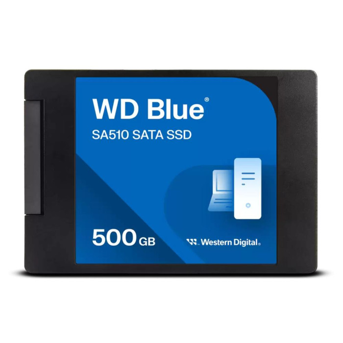 Твердотільний запам’ятовувальний пристрій накопичувач (SSD) SATA 2.5" 500GB 6GB/S BLUE SA510 WDS500G3B0A WDC