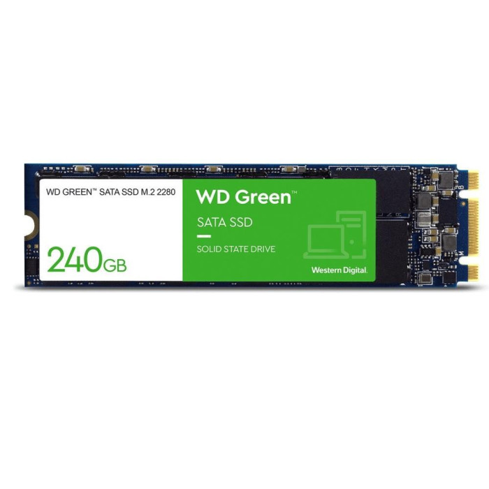 Твердотільний запам’ятовувальний пристрій накопичувач (SSD) SATA M.2 240GB 6GB/S GREEN WDS240G3G0B WDC