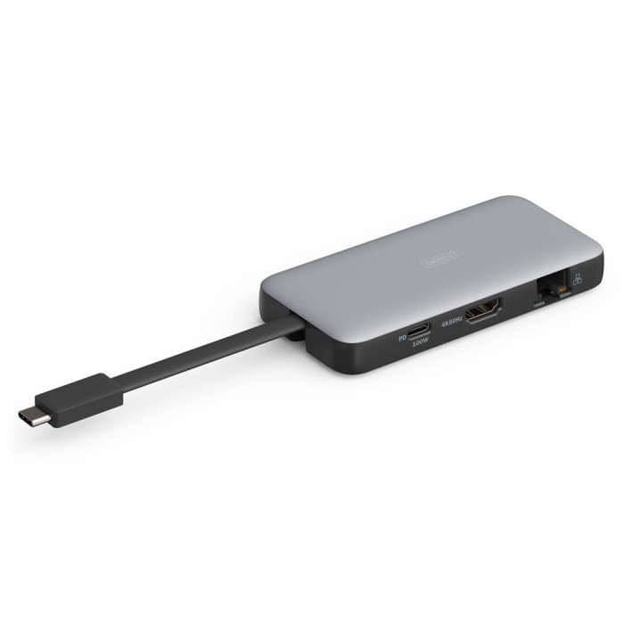 Док-станція USB-C, 7 портів, 1xHDMI, 2xUSB 3.2 Gen 1, 1xRJ45, 1xSD, 1xMicroSD, 1xPD DA-70916 DIGITUS by ASSMANN