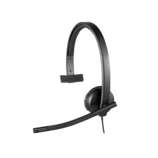 Гарнітура з вбудованим мікрофоном LOGITECH H570e Corded Mono USB Headset (Teams version) - BLACK - EMEA28-935 - USB-C