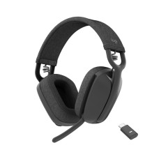 Головні бездротові навушники накладні з вбудованим мікрофоном LOGITECH Zone Vibe Wireless UC headset - GRAPHITE ZOOM GOOGLE