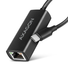 Мережевий адаптер AXAGON ADE-ARC USB-C 1 gigabit, чорний