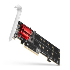 Aдаптер AXAGON PCEM2-ND PCIe 2x NVMe M.2 controller