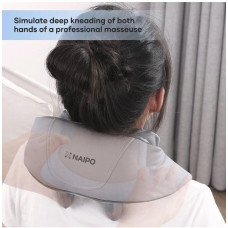 Масажер NAIPO Neck and Shoulder Massager oFree для шиї та плечей з підігрівом і регульованими ремінцями (MGS-2301)