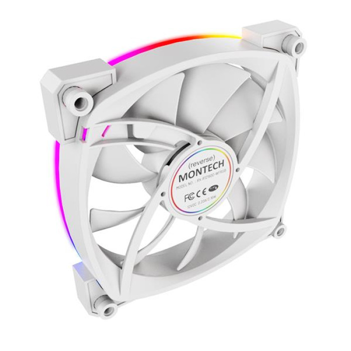 Корпусний вентилятор 120MM RX120 PWM WHITE MONTECH